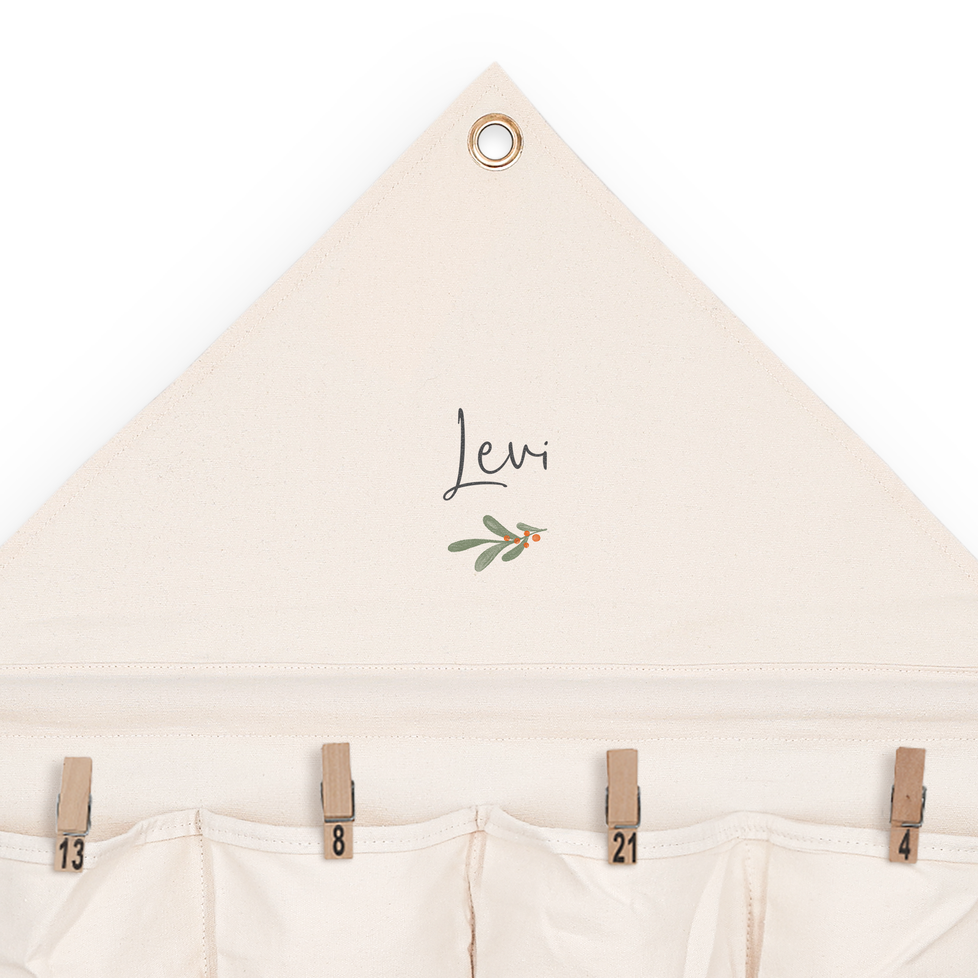 Calendar de Advent de buzunar din material textil