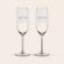 Personlig champagnelåda med glas Personlig champagnelåda med glas
