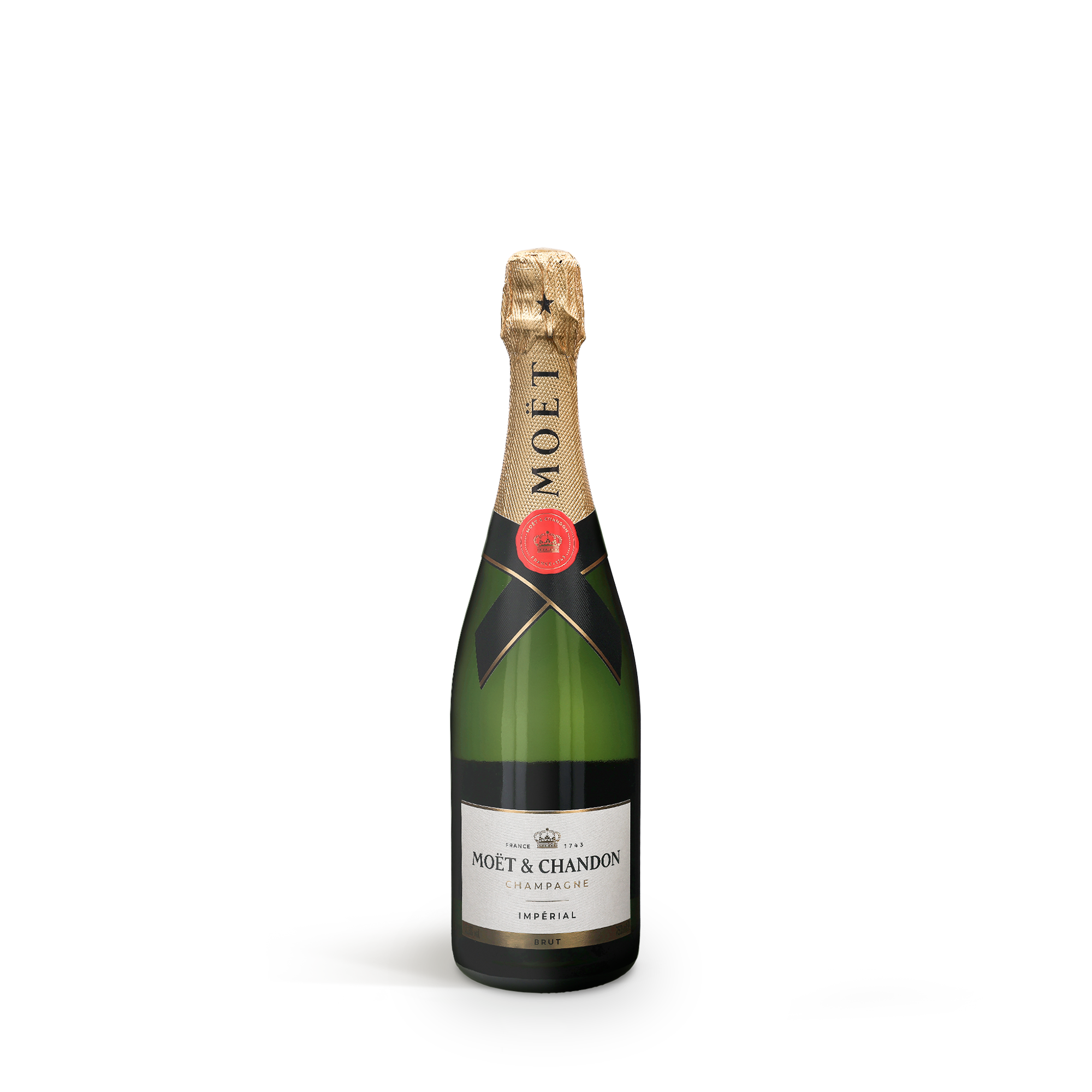 Garrafa de champanhe Moët & Chandon em caixa gravada para presente personalizado