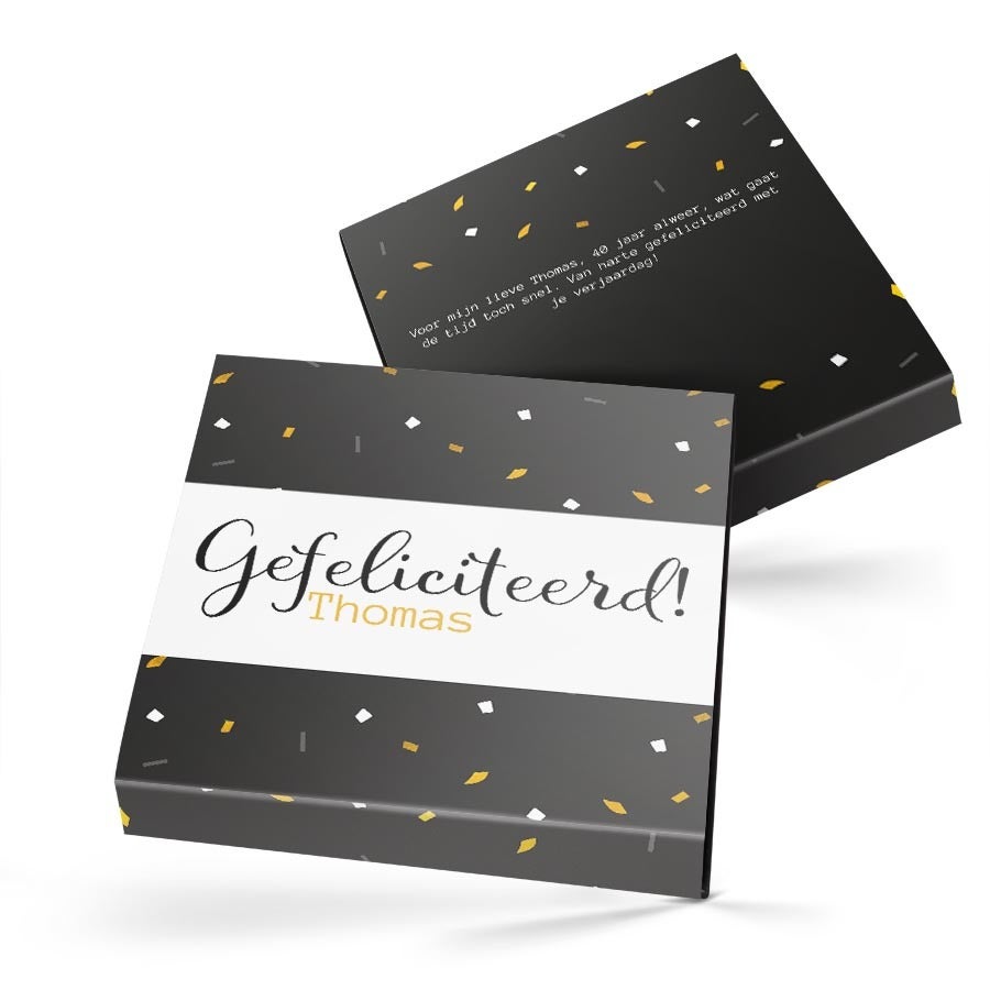 Luxe bonbon giftbox bedrukken (49 stuks)