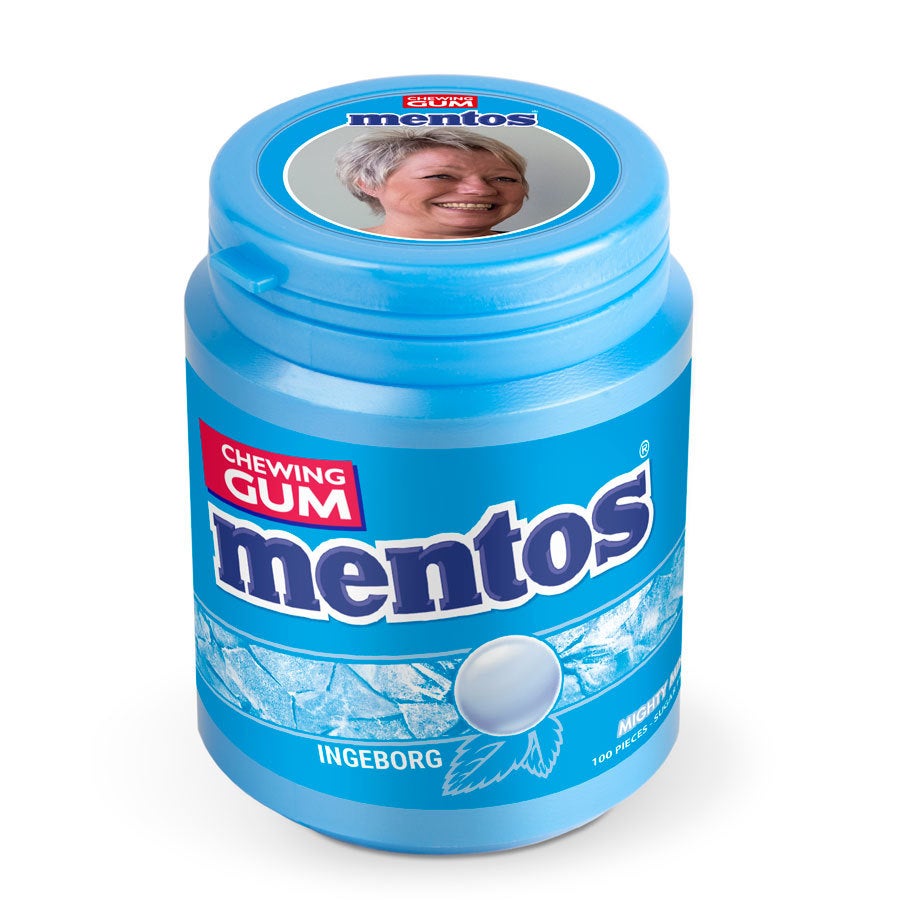 Mentos Kaugummi bedrucken mit Foto und Text