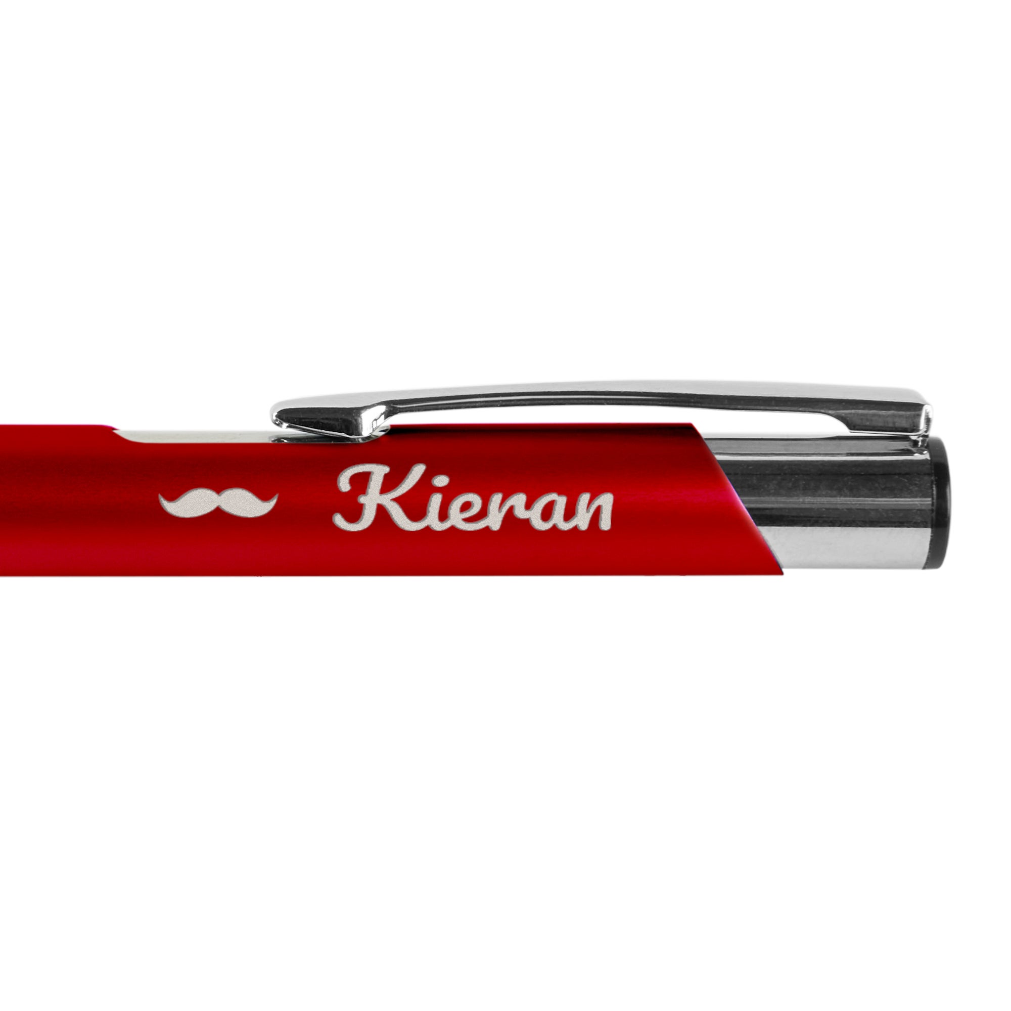 Personalised pen - Viva - Tess - Ballpoint - Engraved - Red - Right-handed