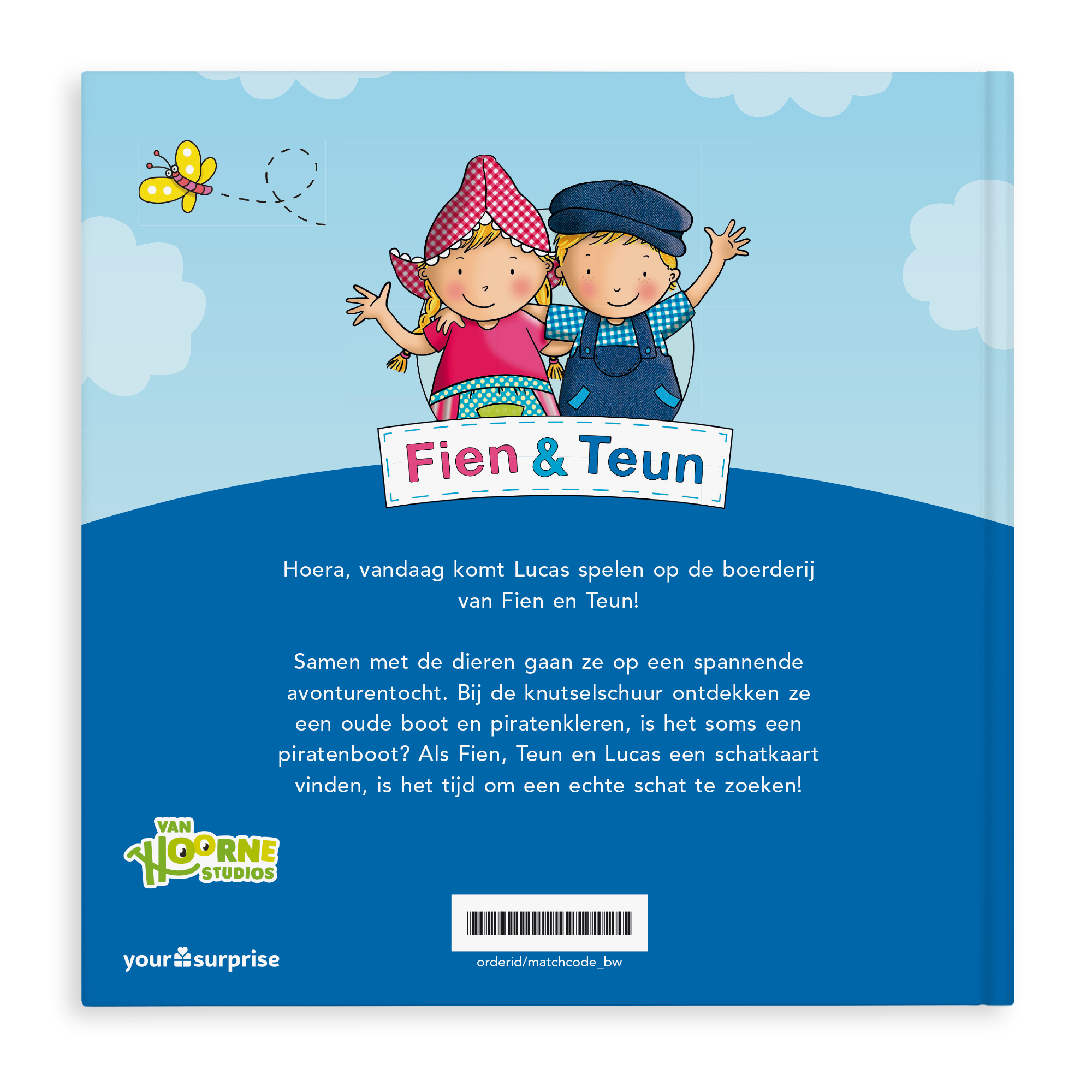 Gepersonaliseerd kinderboek - Fien & Teun 'Zoeken een schat'