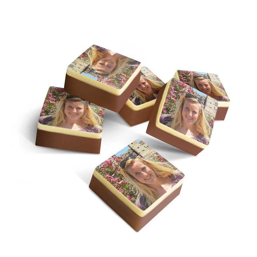 Chocolade bonbons met foto