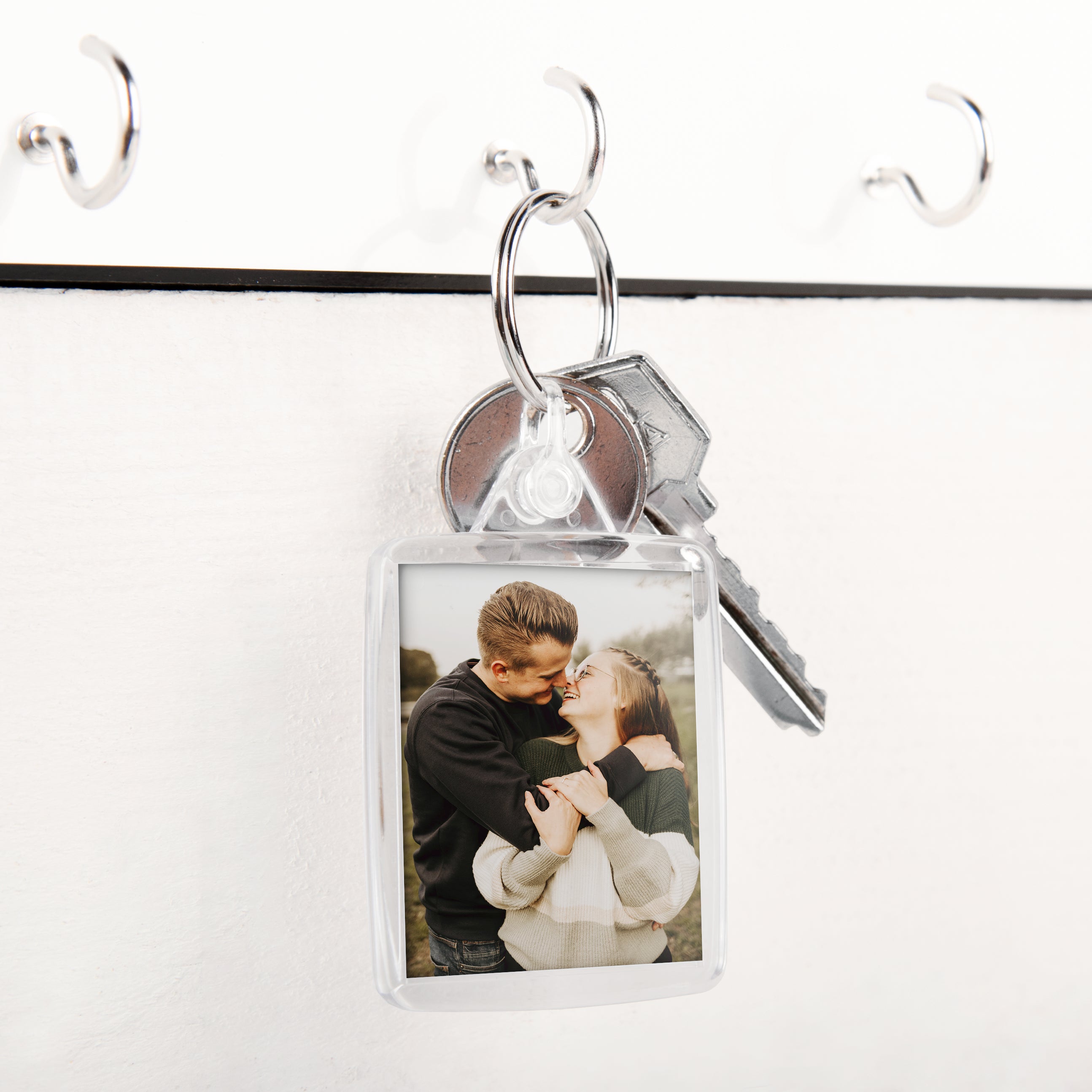 Personalised key ring - Acrylic - Double-sided - 50 pcs