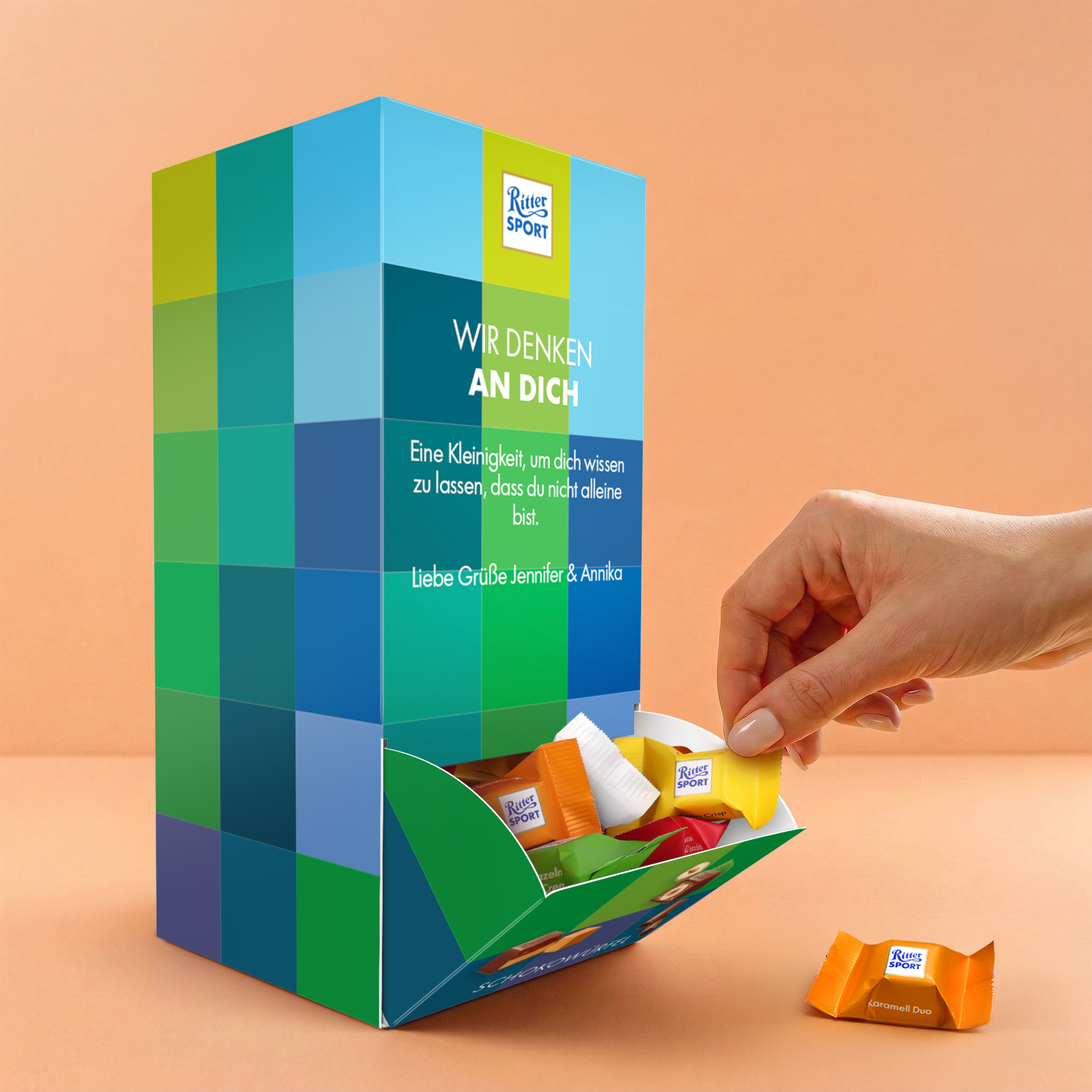 Personalisierter Ritter Sport Mini Mix-Spender