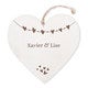 Cœur en bois avec prénom