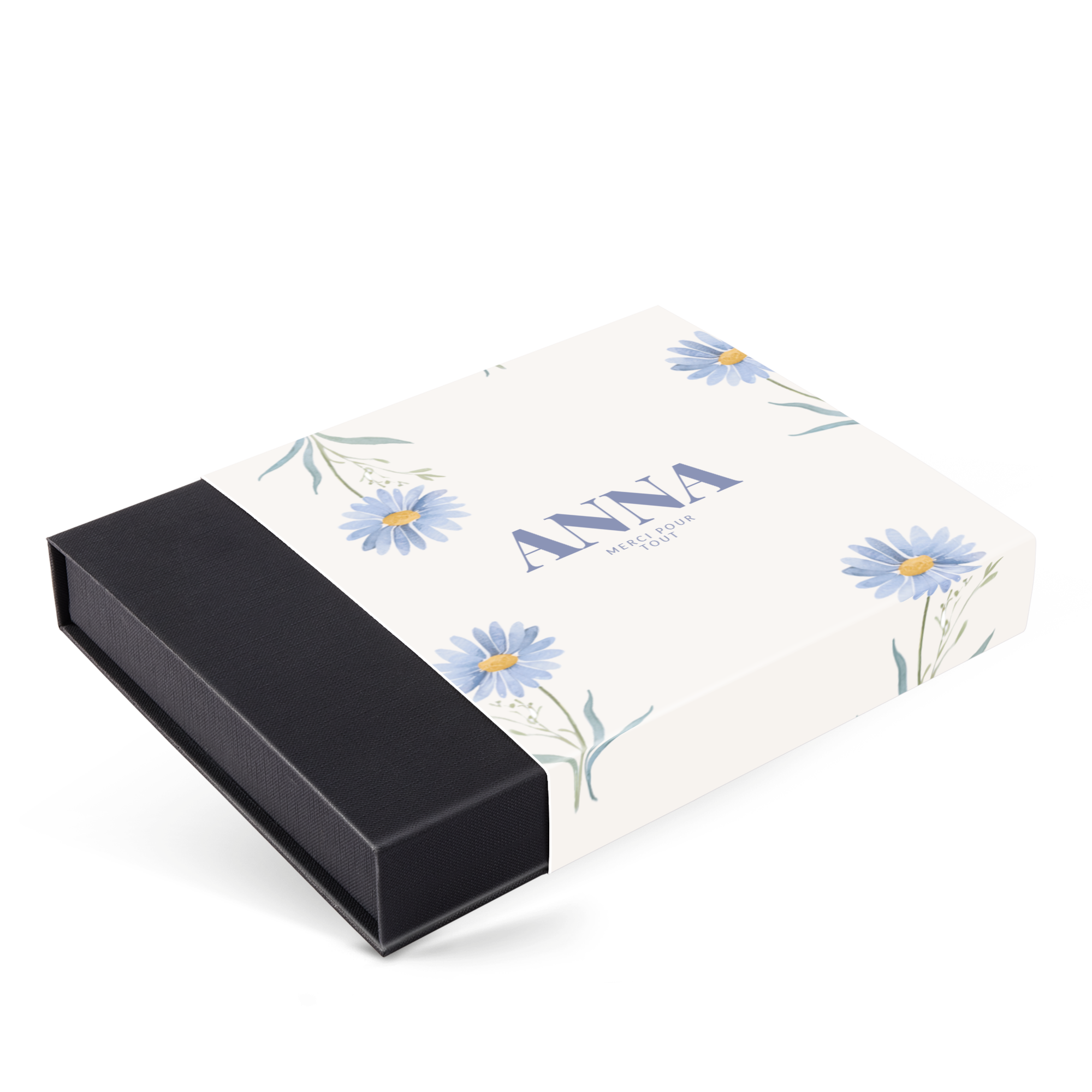 Coffret personnalisé de luxe - 36 chocolats, avec nom Anna et 