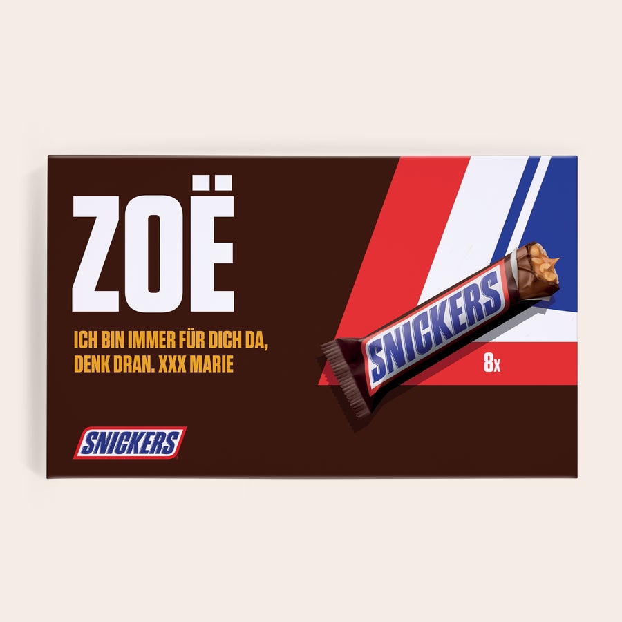 Personalisiertes Snickers Geschenk Personalisiertes Snickers Geschenk