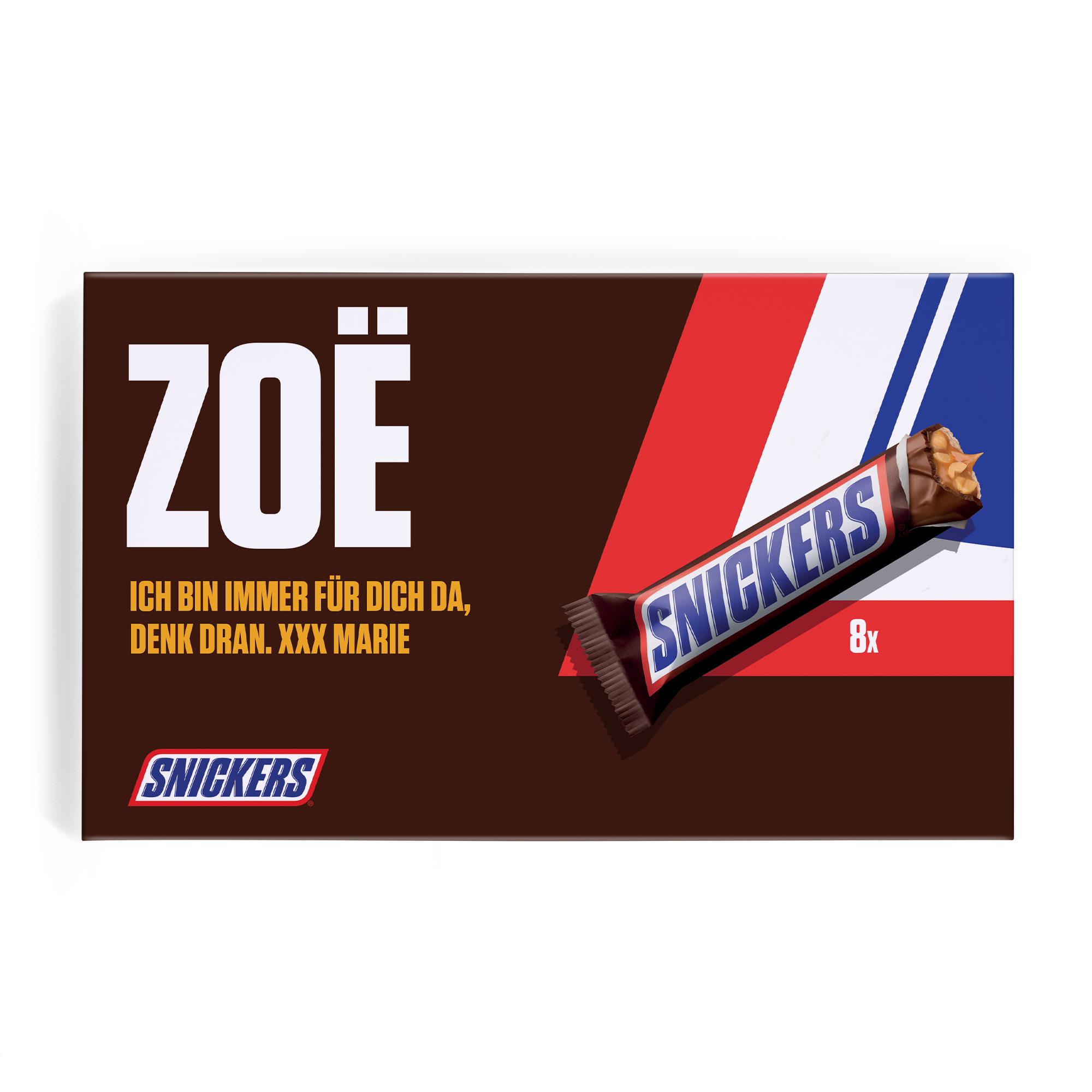 Personalisiertes Snickers Geschenk