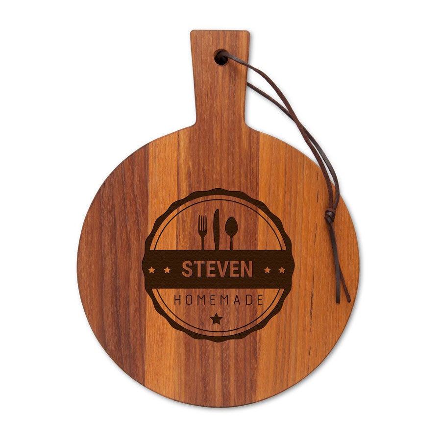 Wooden cheese board - Teak - Round (S)
