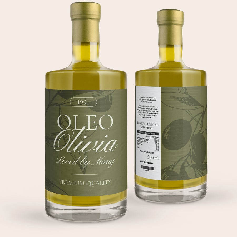 Personalised olive oil - 500 ml Personalised olive oil - 500 ml