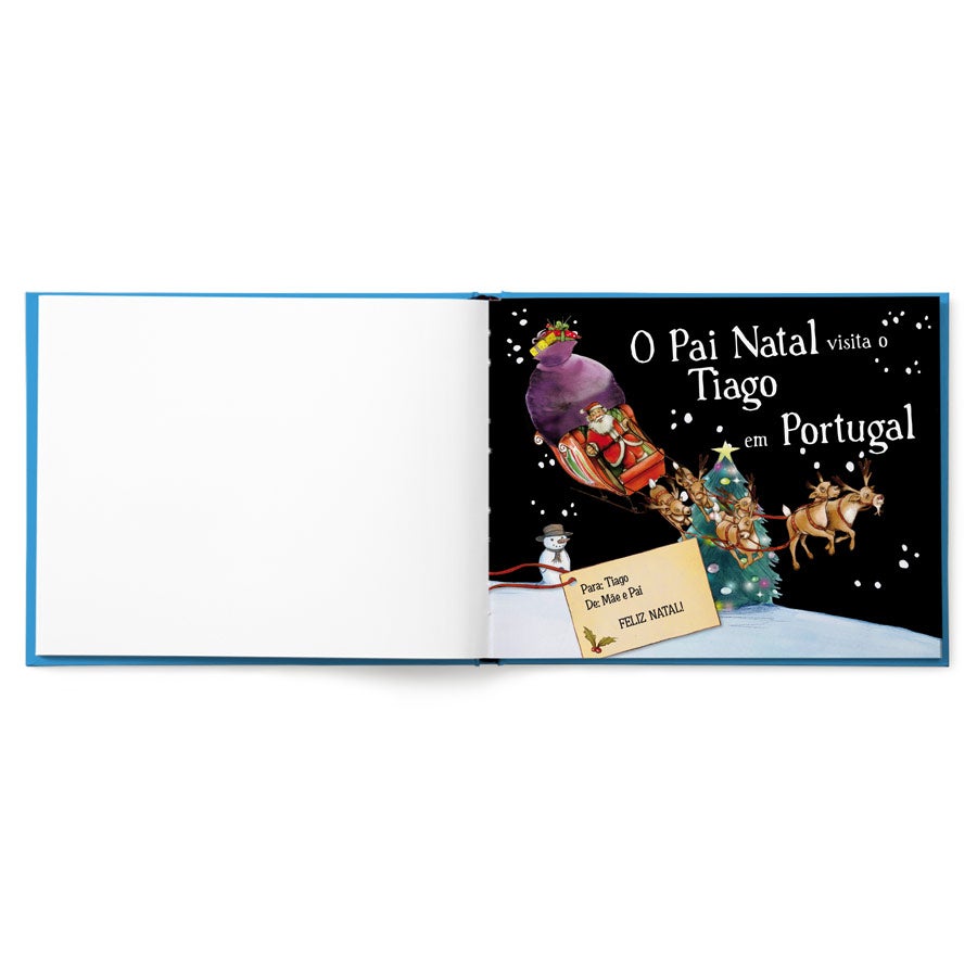 Livro infantil personalizado - Pai Natal está a chegar