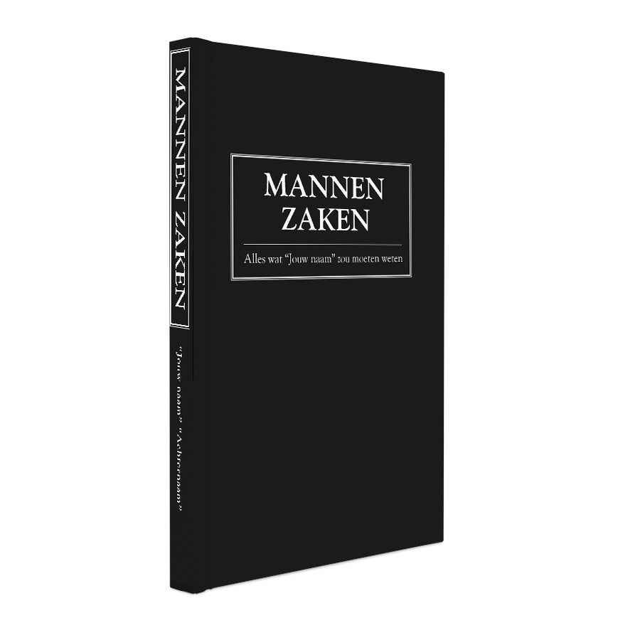 Boek "Mannenzaken" personaliseren