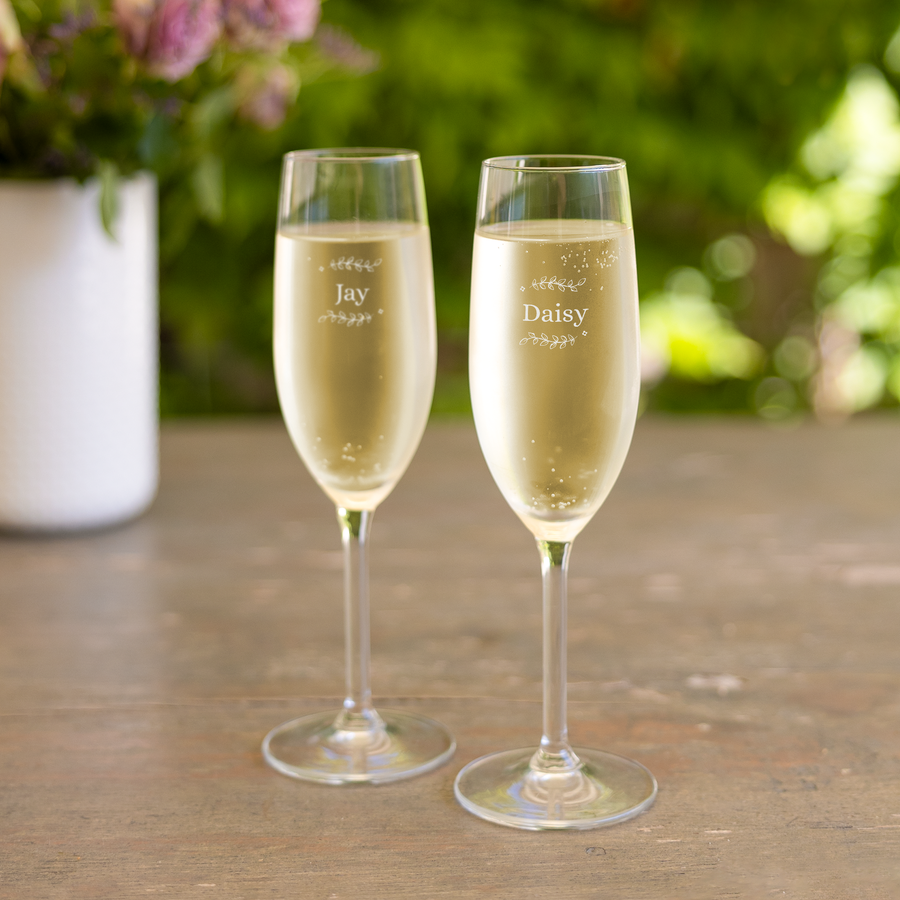 penge Albany straf Champagneglas med Navn - Unik og Original Gave| YourSurprise