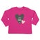 Personalised Baby T-shirt - Long sleeve - Fuchsia - 62/68