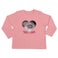 Camisa personalizada para bebé - Manga comprida - Rosa bebé - 50/56