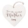 Corazón de madera con nombre - Día de la Madre