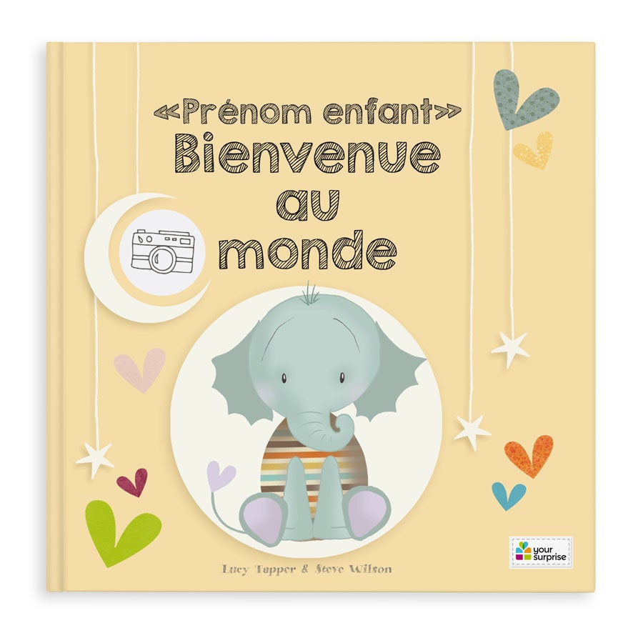 Livre bébé personnalisé - Bienvenue au monde