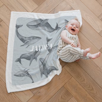 Cuddling Up: Personalised Baby Blanket