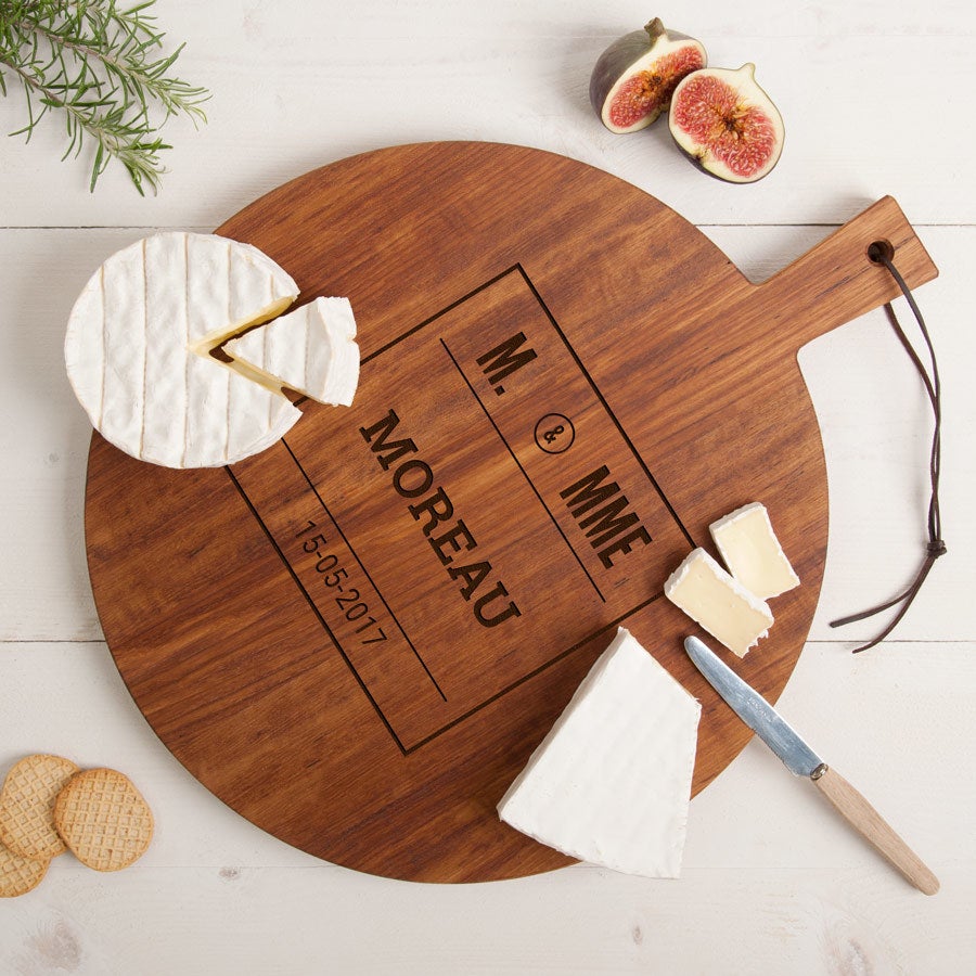 Plateau de fromage - Teck - Rond (M)