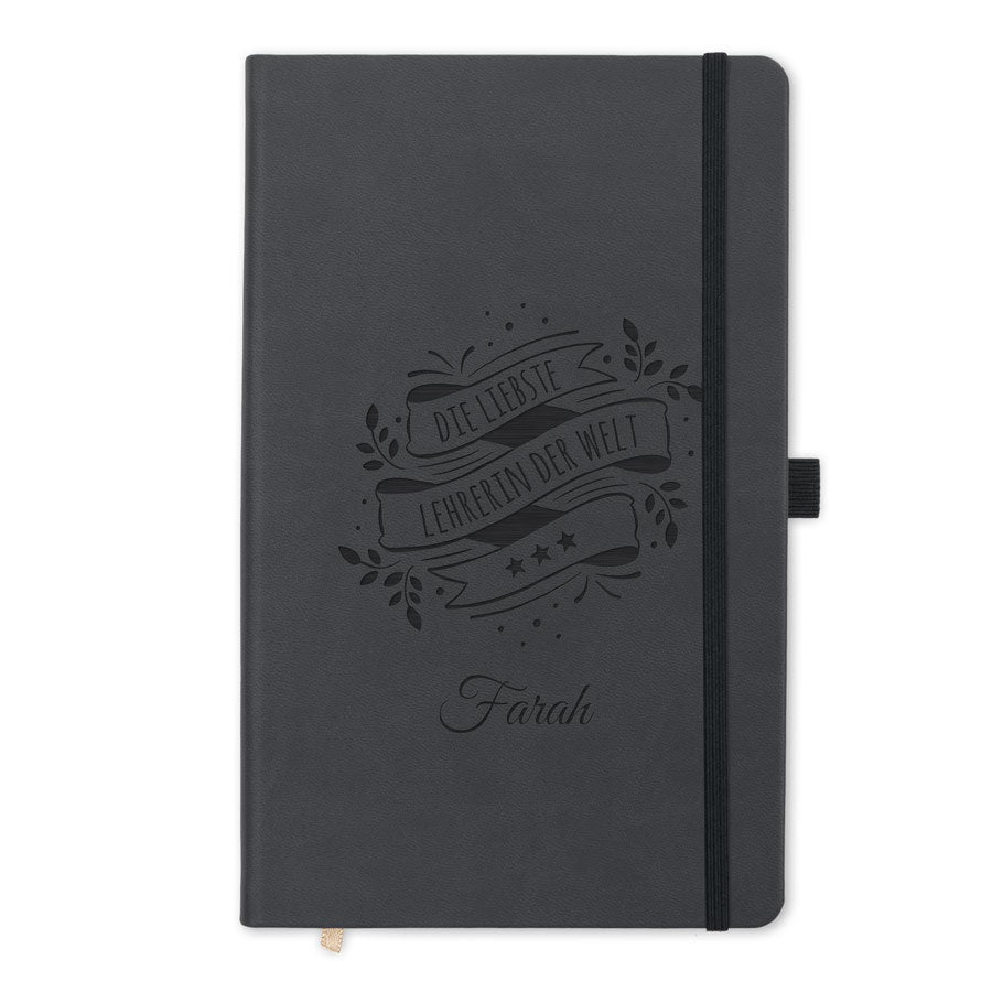 Notizbuch mit Gravur - Lehrer 