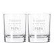 Verre à whisky Fête des Pères - 2x