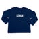 Camiseta personalizada de bebé - Manga larga - Azul- 62/68