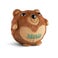 Urso insuflável personalizado - Nome bordado