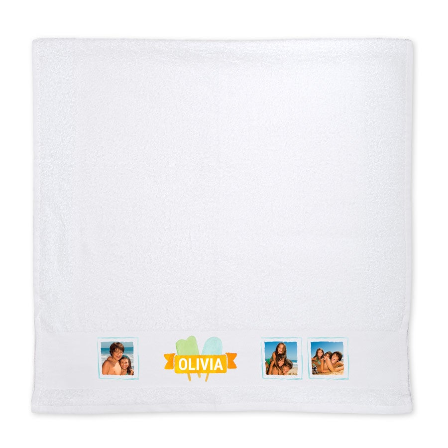 Towel with photo