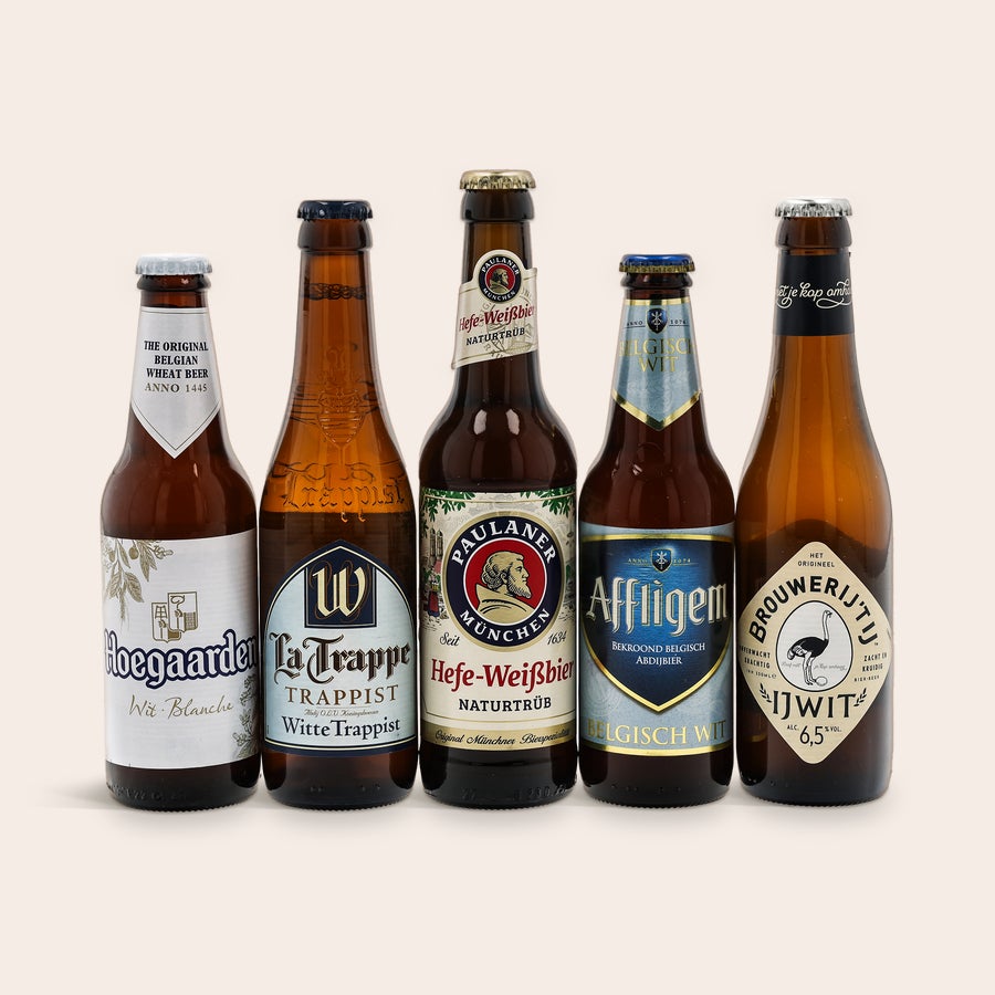 Personlig Ölpresent - Fars dag Ett personligt ölpresentset till fars dag med fem flaskor öl och tryckt etikett med namn, foto eller logotyp.