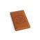 Personalised engraved leather card holder - Brown 