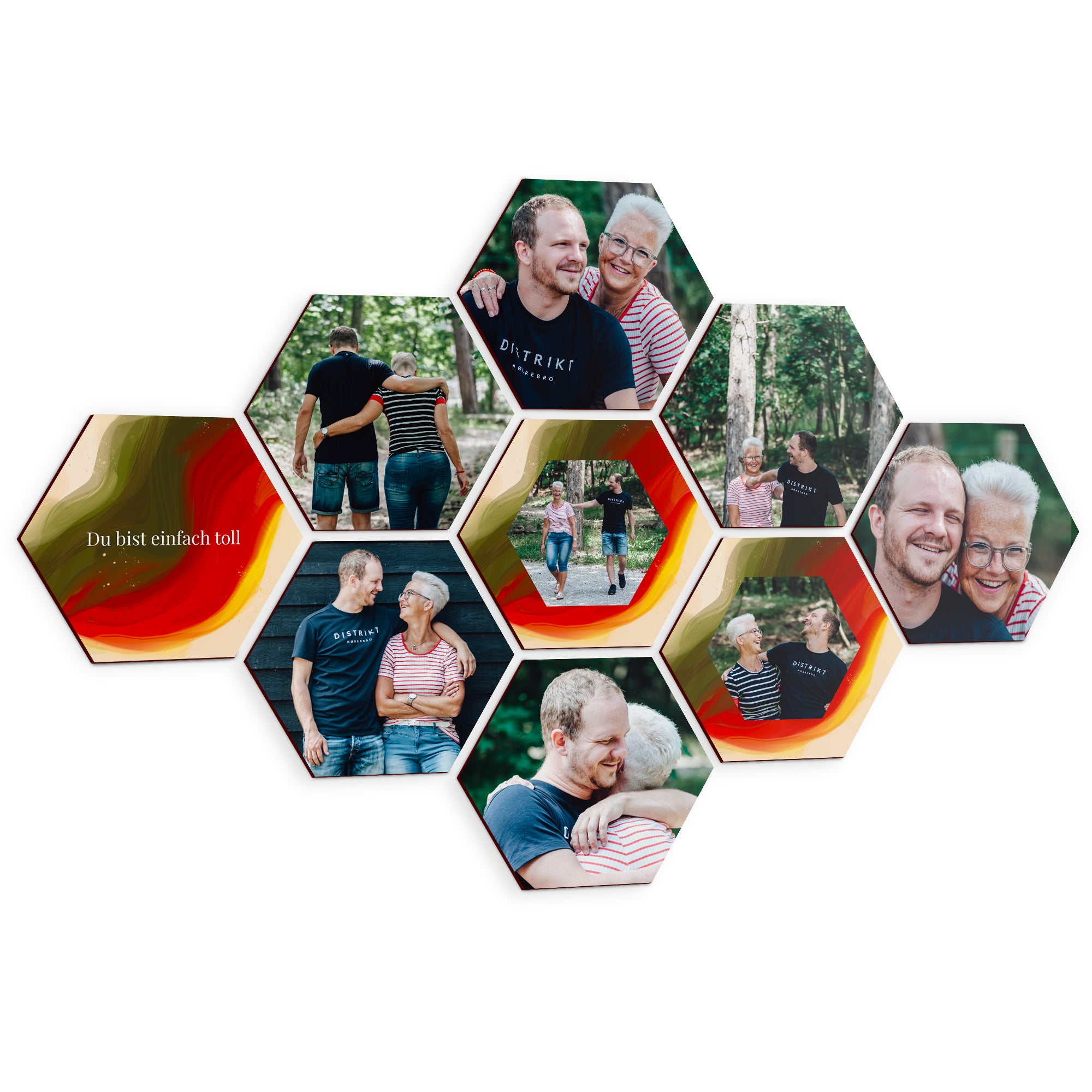Fotokachel Hexagon 9 Stück  - Onlineshop YourSurprise