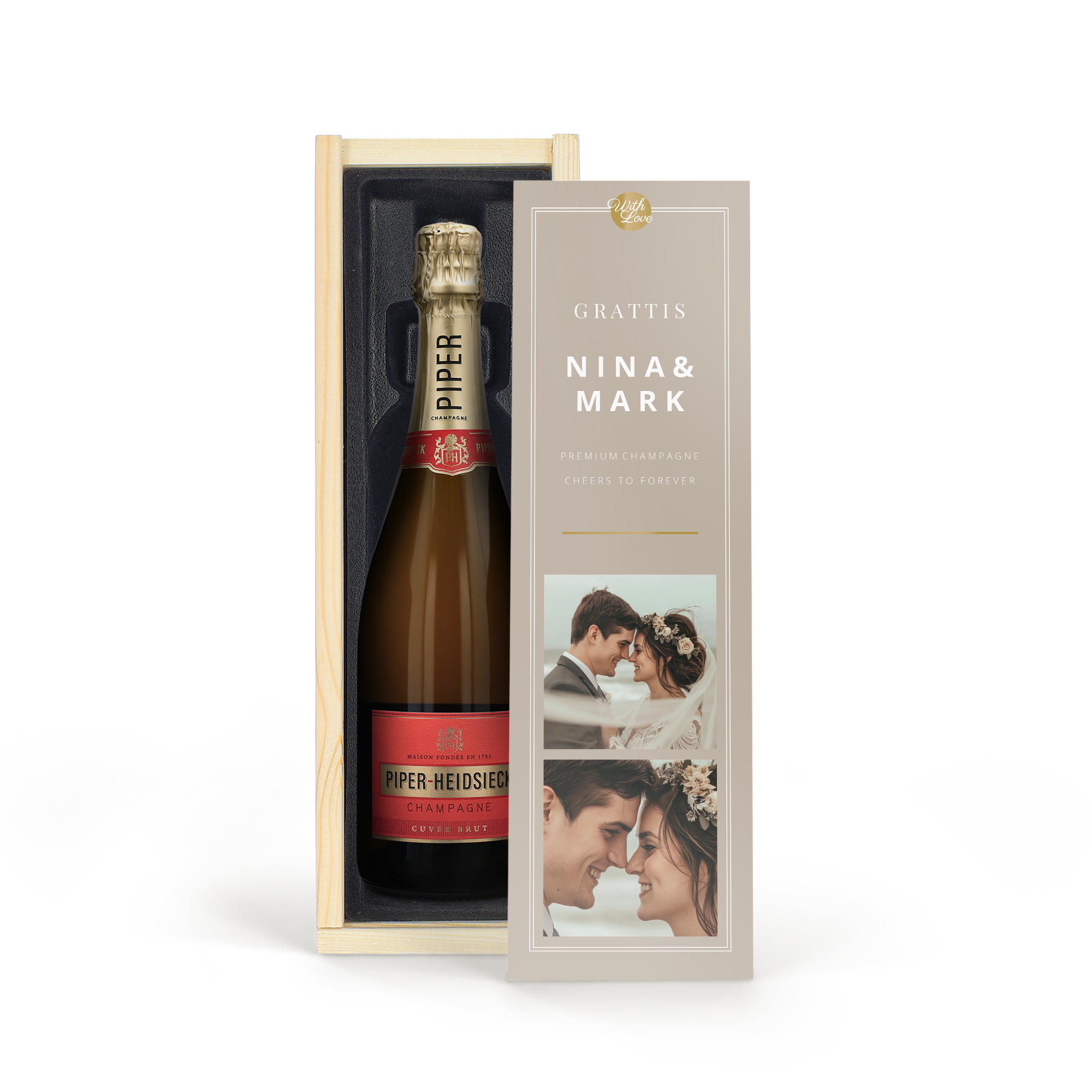 Cava med egen etikett eller låda - Piper Heidsieck Brut