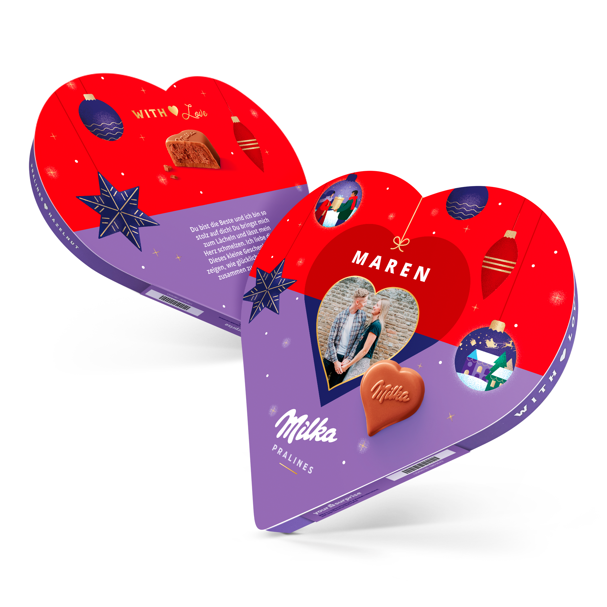 Milka Herz personalisieren - Weihnachten | YourSurprise