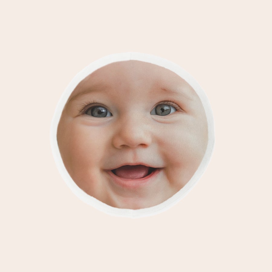 Peluche ItsieMe - Coniglietto Testa removibile ItsieMe con foto stampata di un bambino sorridente, per orsetti personalizzati