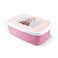 Boîte à goûter personnalisée - Rose