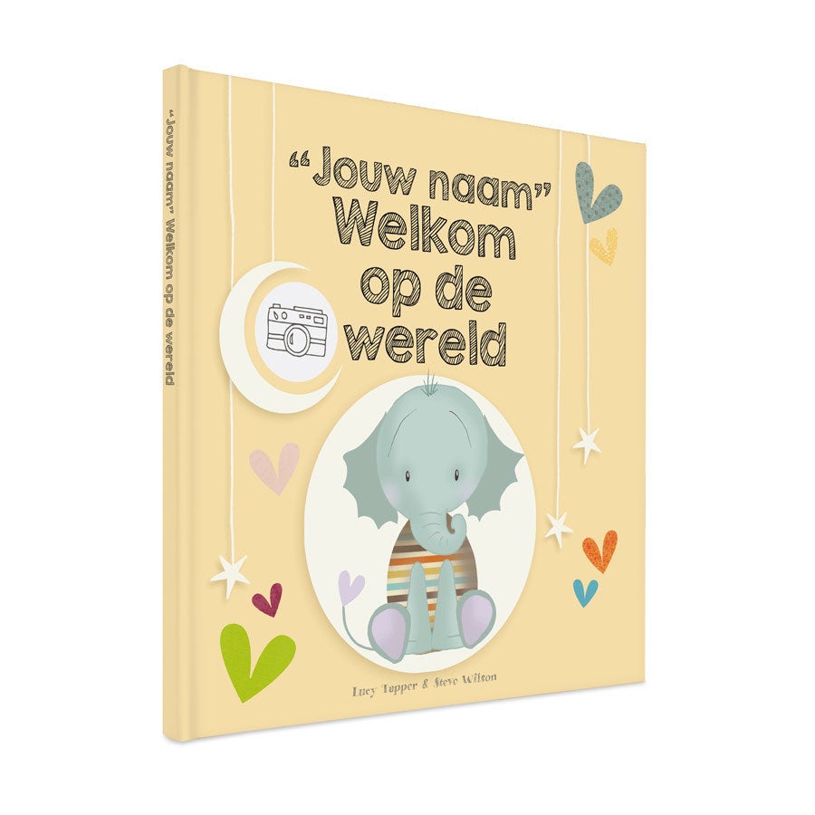 Babyboek "Welkom op de wereld" personaliseren