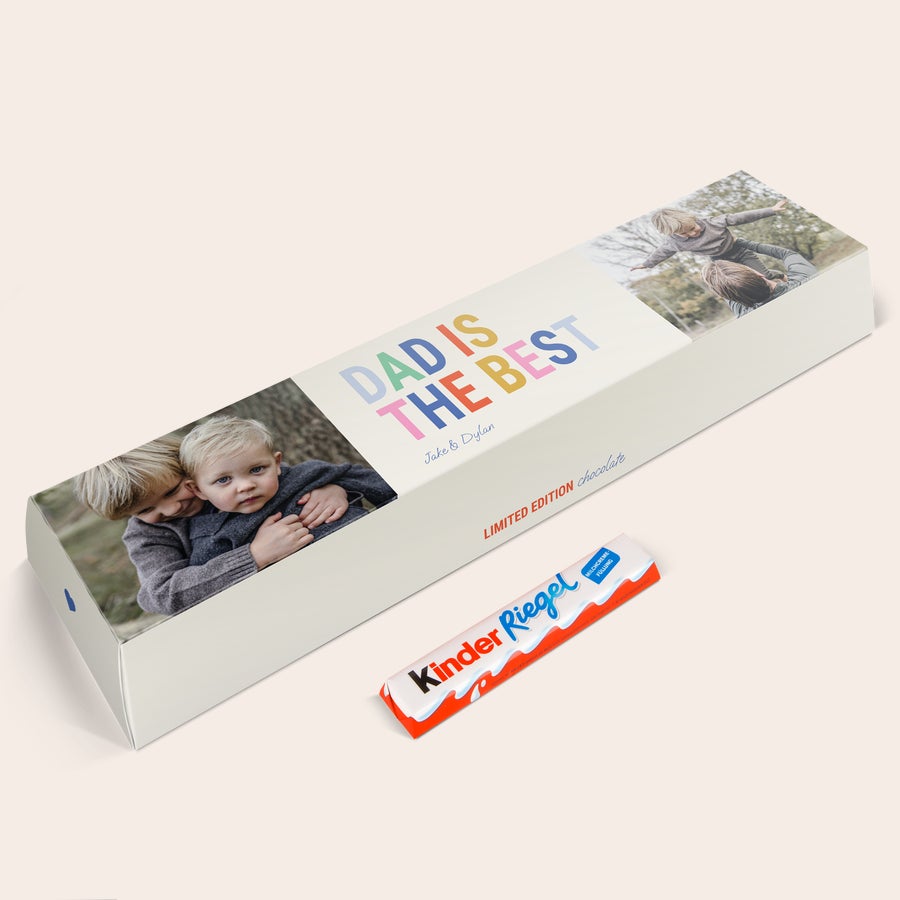 Personalised  XXL kinder bar Personalised  XXL kinder bar