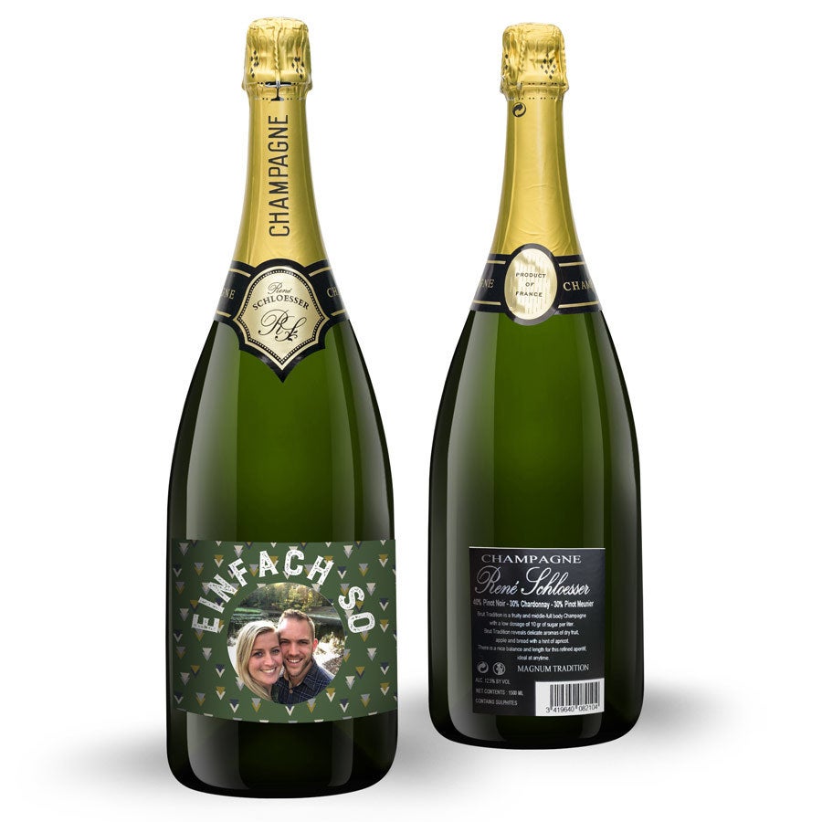 Champagner personalisieren - René Schloesser Magnum