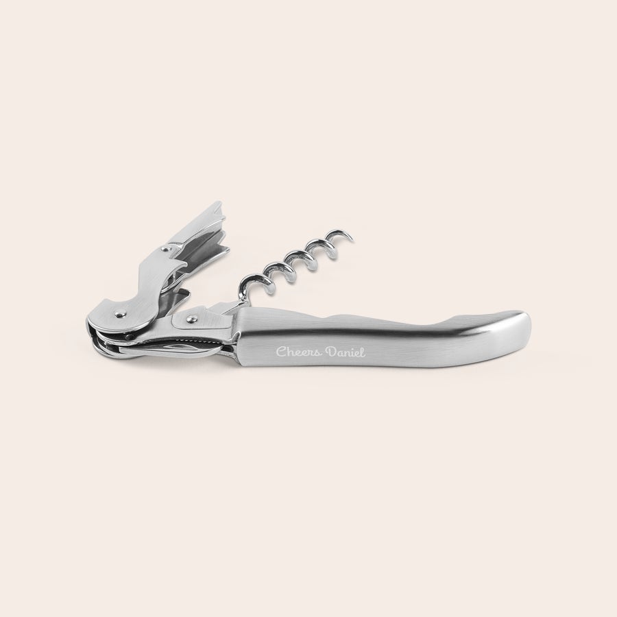 Personalised stainless steel corkscrew Personalised stainless steel corkscrew