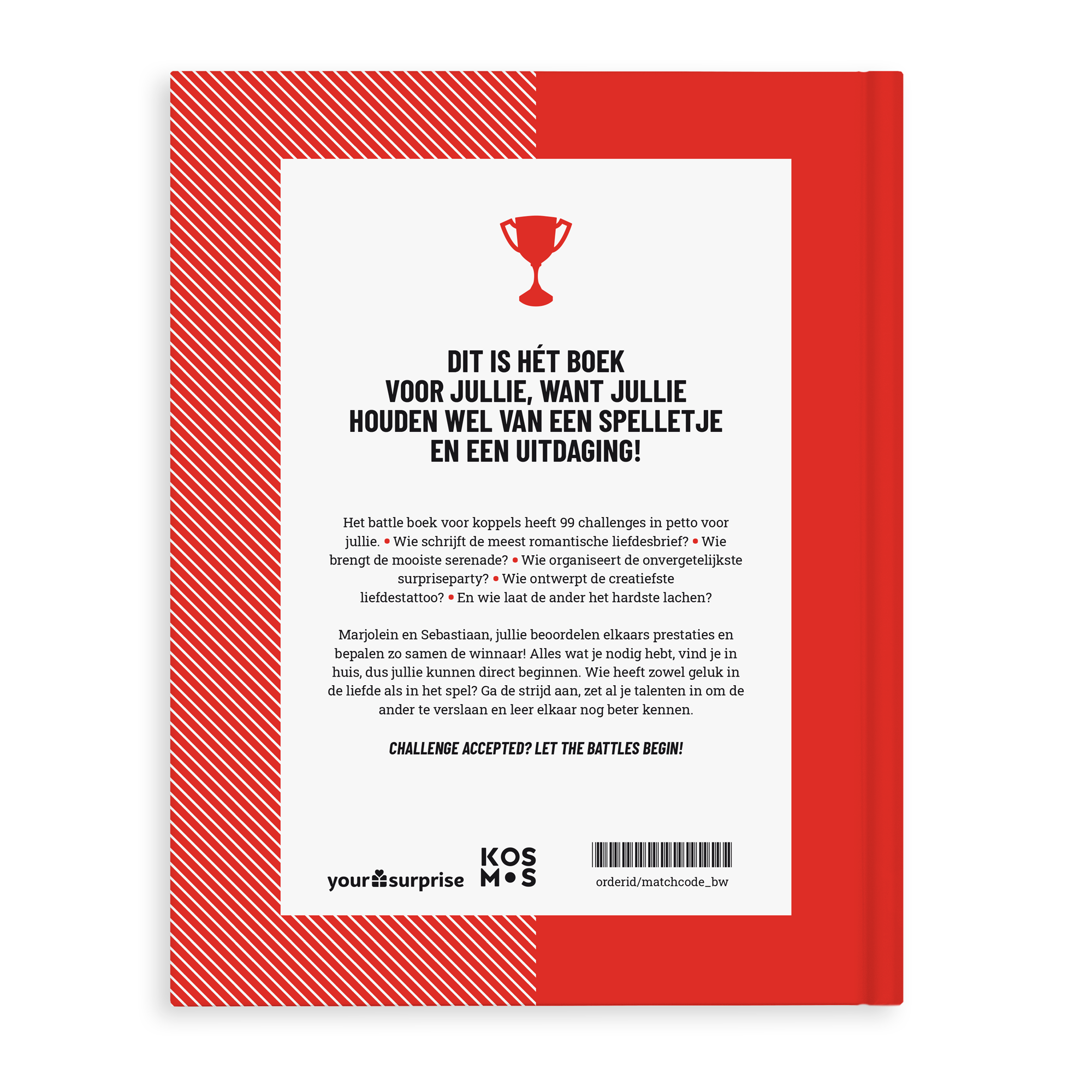 Het Battle boek voor koppels personaliseren