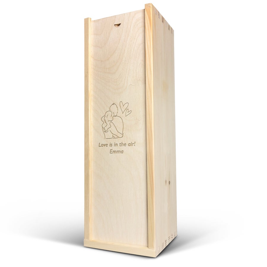 Personalizované dřevěné pouzdro na víno