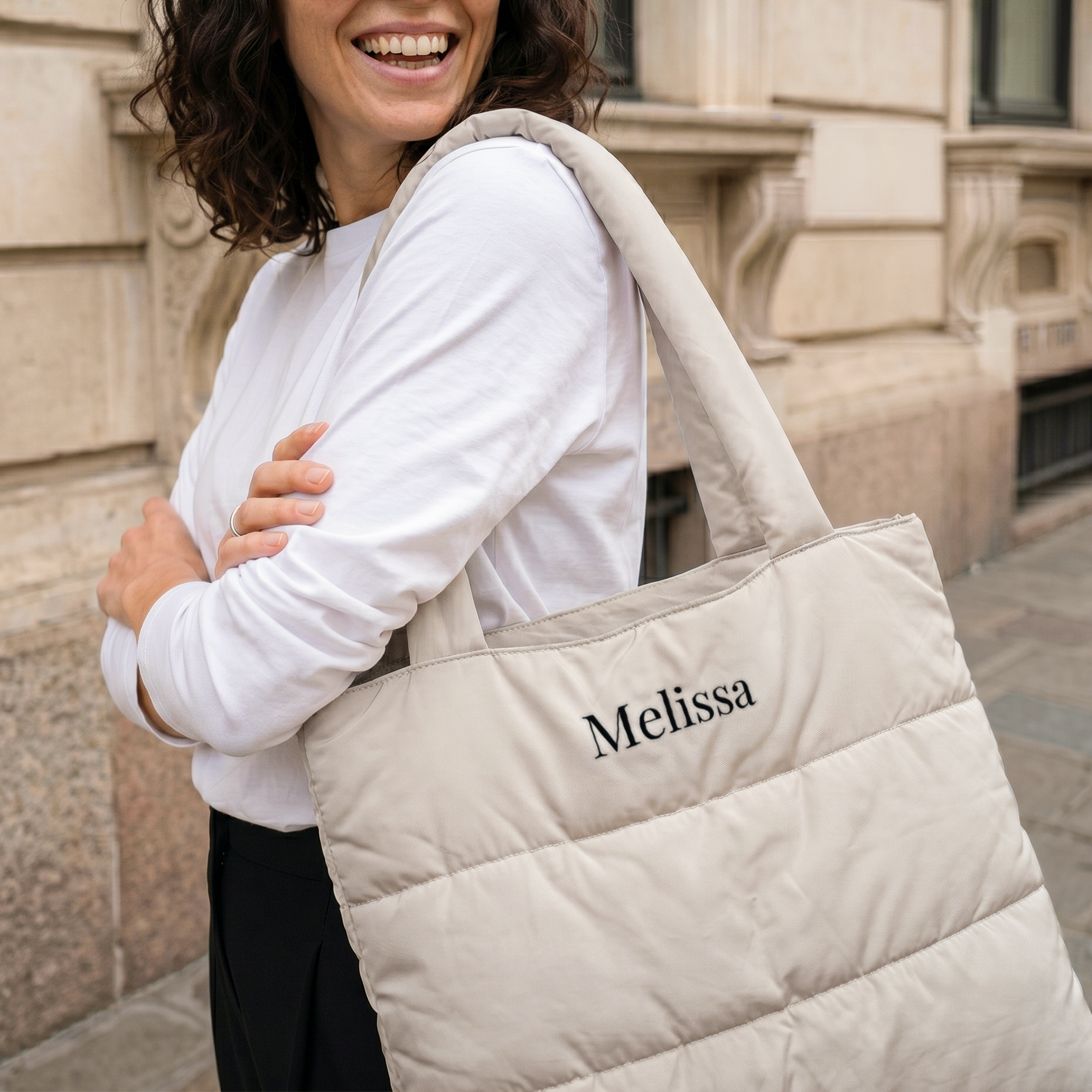 Bolsa personalizada tipo puffer