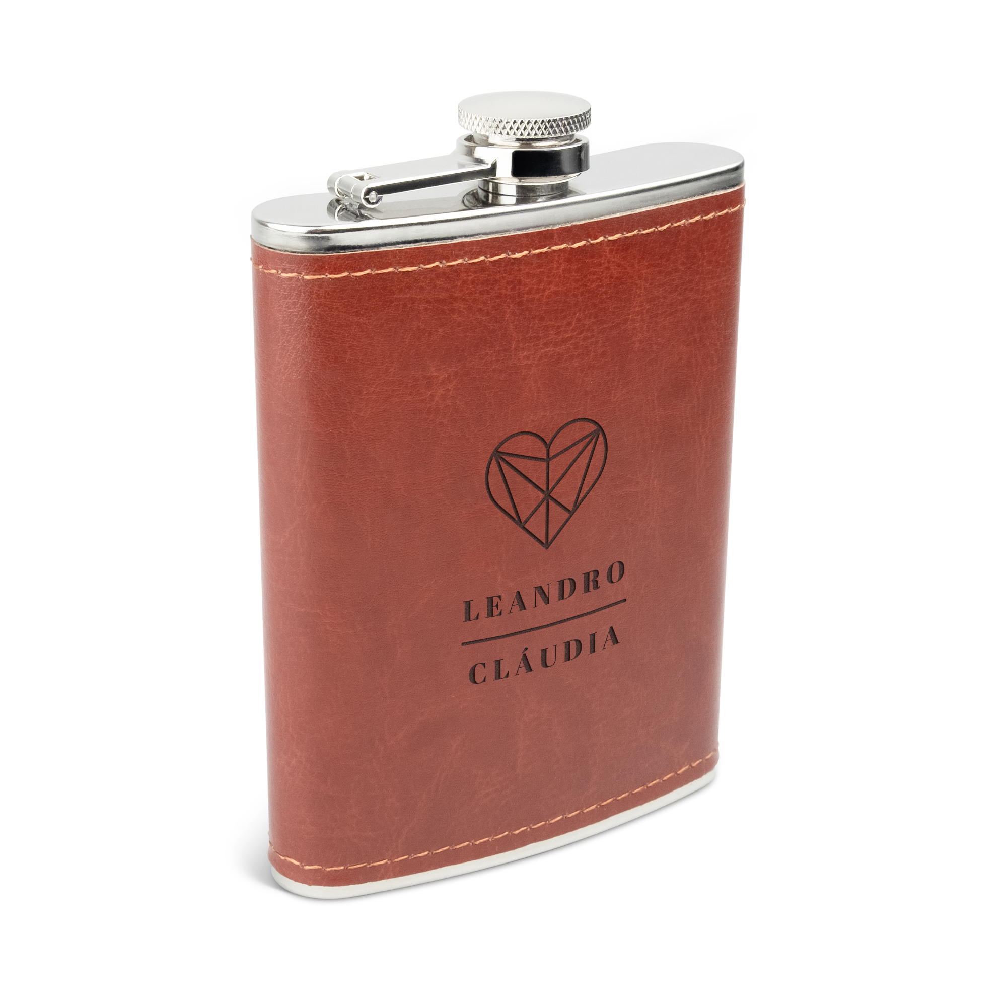 Garrafa de bolso gravada