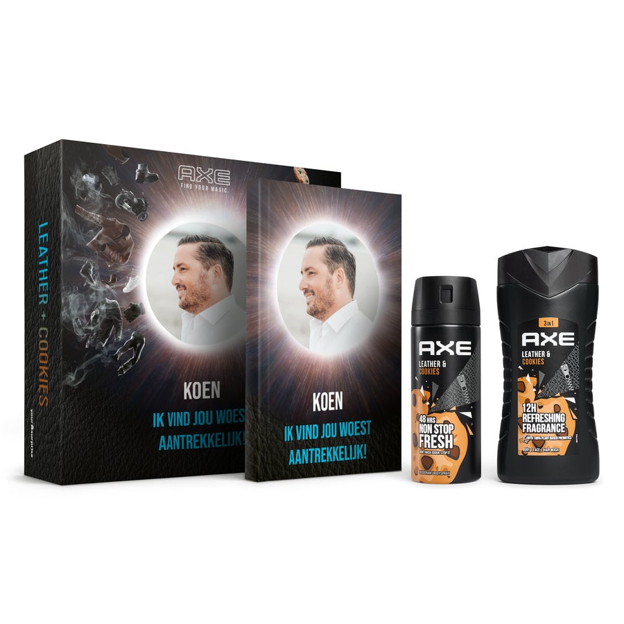 Axe geschenkset - Bodywash & deodorant + bullet journal Axe geschenkset - Bodywash & deodorant + bullet journal