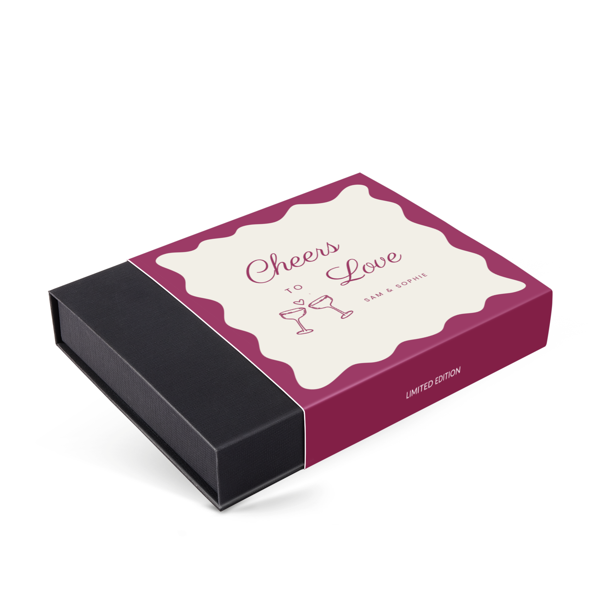 Cutie cadou de ciocolată de lux personalizată - Valentine