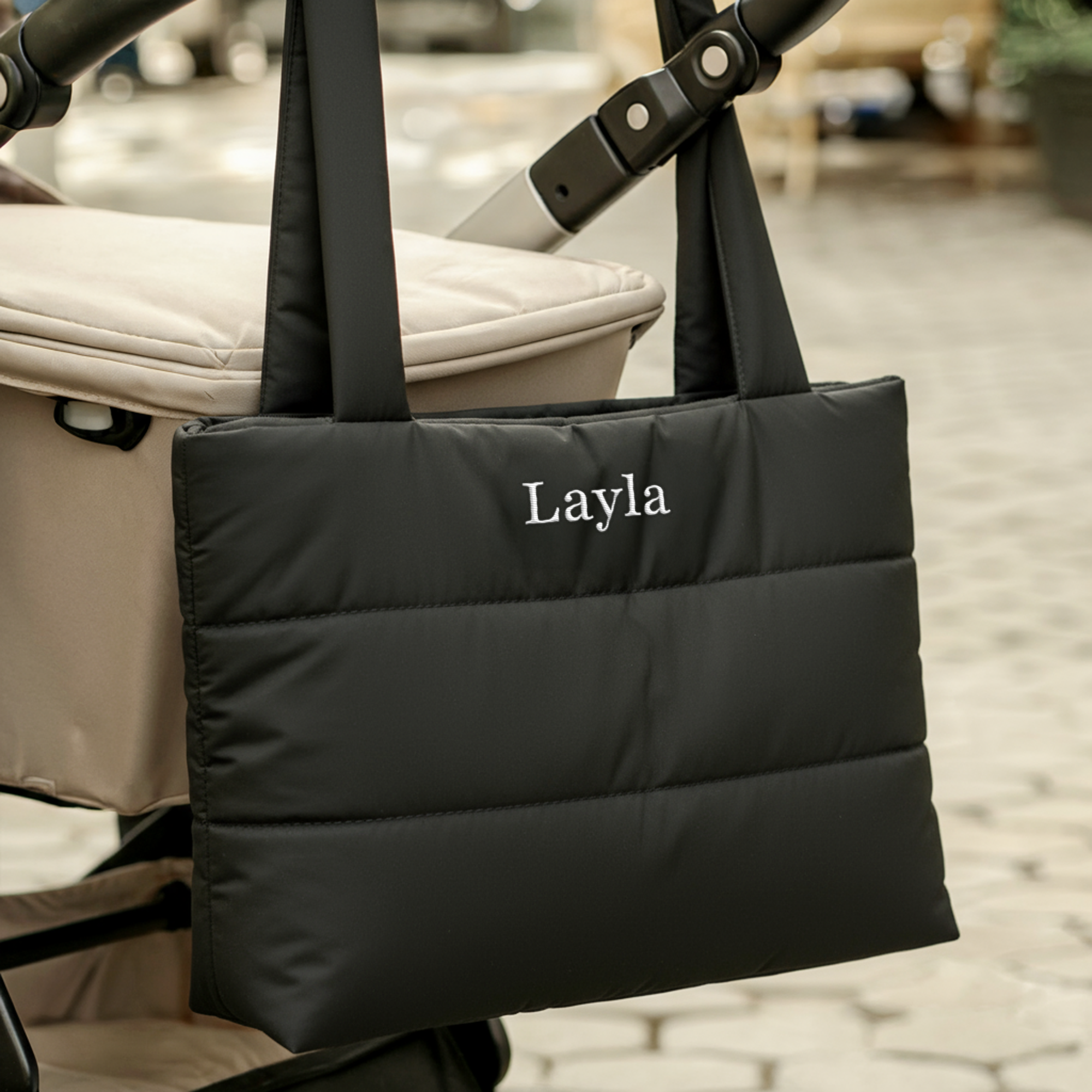 Personalised puffer bag