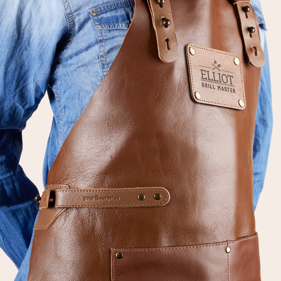Leather apron with name Leather apron with name