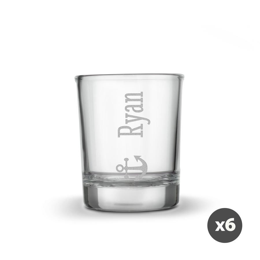 Shotglas graveren (6 stuks) Shotglas graveren (6 stuks)